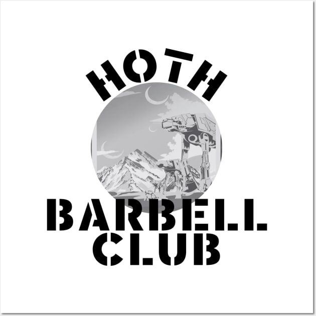 Hoth Barbell Club Wall Art by ScottLeechShirts